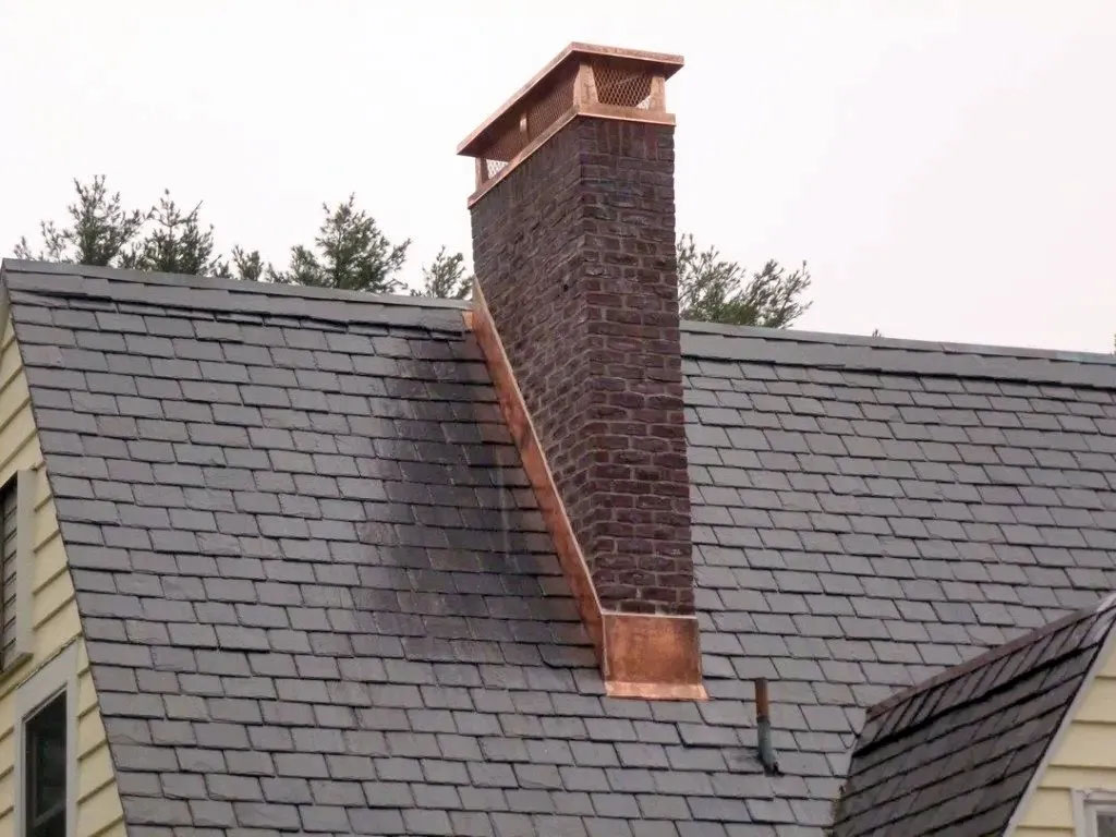 sheet metal fabrication on chimney